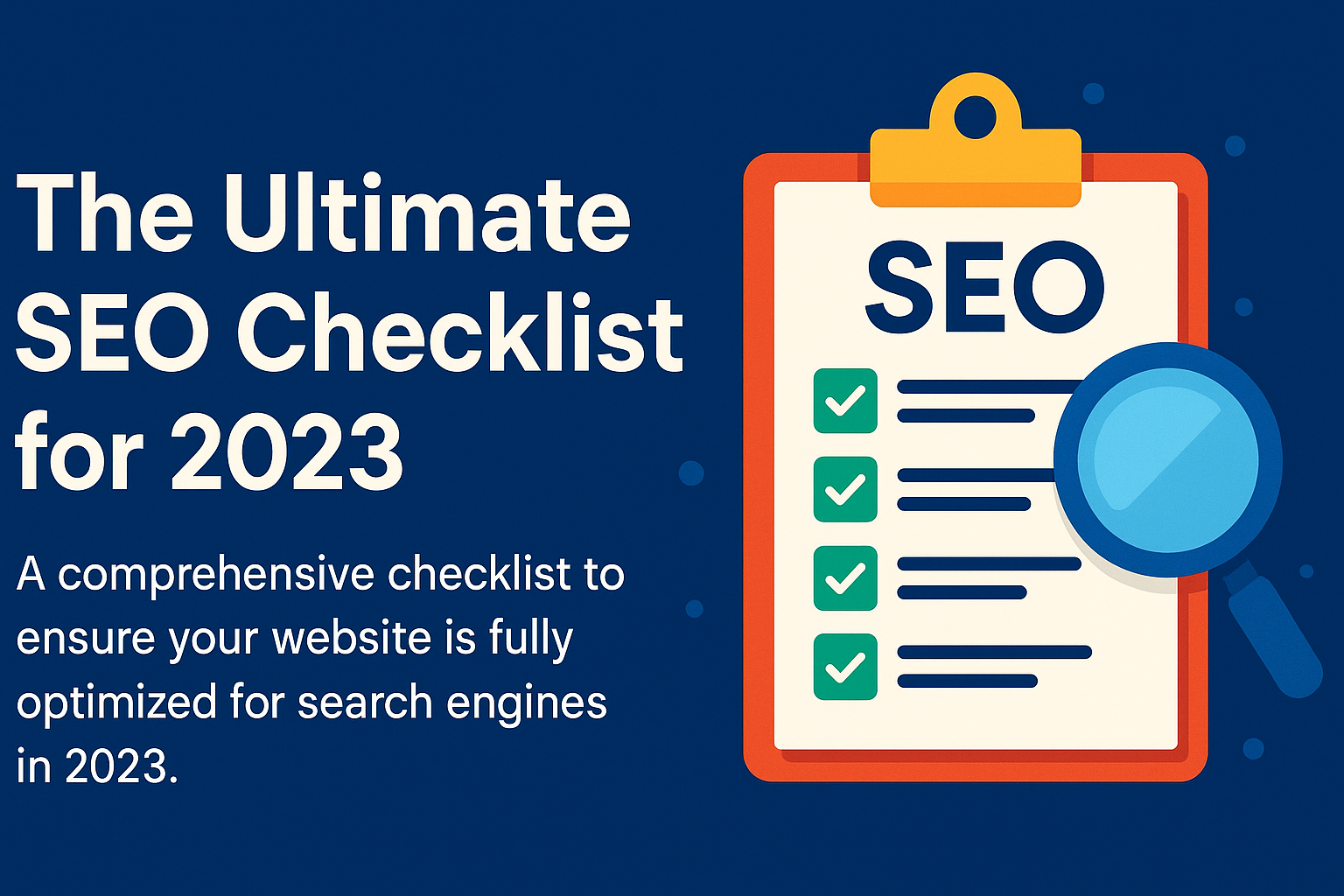 The Ultimate SEO Checklist for 2023